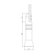 WC Kabin Ayak 15 cm WC Kabin Ayak 15 cm