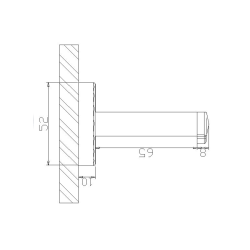 304 Paslanmaz Çelik  WC Kabin Askı