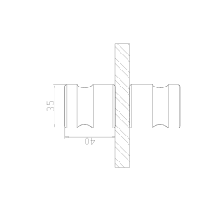 304 Paslanmaz Çelik  WC Kabin Kulp