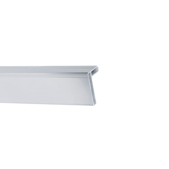 WC Kabin Alüminyum Kare Üst Başlık Profili İnox 300 Cm
