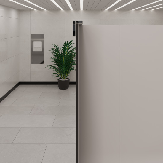 WC Kabin Alüminyum Kare Üst Başlık Profili İnox 300 Cm WC Kabin Alüminyum Kare Üst Başlık Profili İnox 300 Cm